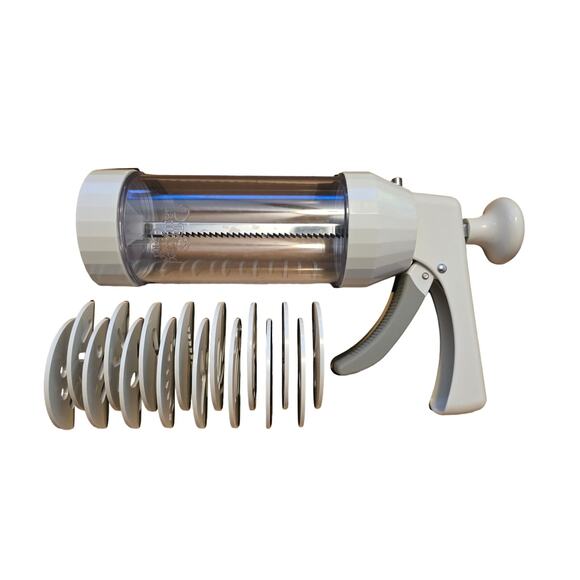 Pampered Chef Cookie Press 16 Different Disk Design NIB - Picture 3 of 4